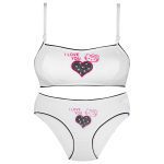 ست شورت و سوتین دخترانه ماییلدا طرح کیتی کد 3942-B