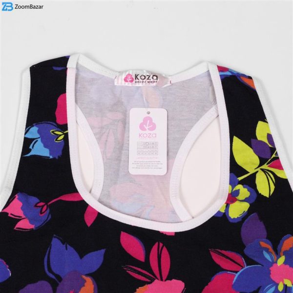 ست نیم تنه و شورت ورزشی زنانه کوزا مدل 9109-3 رنگ مشکی