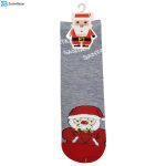 جوراب زنانه مدل بابا نوئل کد 4075 رنگ طوسی