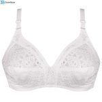 سوتین زنانه پانیذ مدل بدون فنر کد 66508-11 رنگ سفید