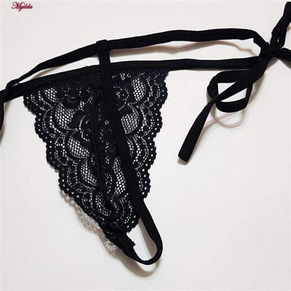 ست شورت و سوتین زنانه پانیذ مدل بندی گیپوری کد 9043 رنگ مشکی