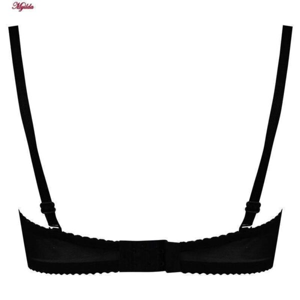 سوتین زنانه مدل دکلته فنردار کد 4288 رنگ مشکی