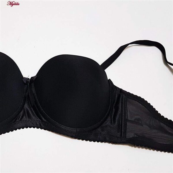 سوتین زنانه مدل دکلته فنردار کد 4288 رنگ مشکی