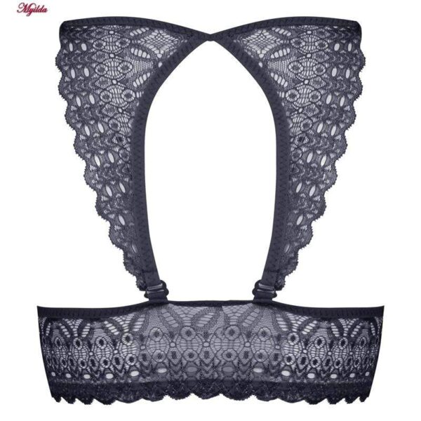 ست شورت و سوتین زنانه ماییلدا مدل پوش آپ فنردار کد 4282-7107 رنگ خاکستری تیره