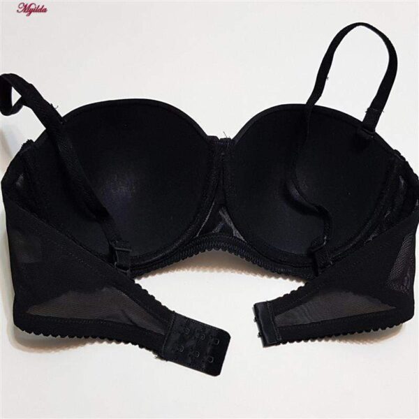 سوتین زنانه مدل دکلته فنردار کد 4288 رنگ مشکی