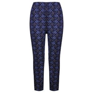 شلوار زنانه مدل گلدار کد 4298-1 رنگ سرمه ای