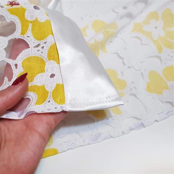 روبدوشامبر زنانه ماییلدا مدل گیپوری گلدار کد 4314 رنگ زرد