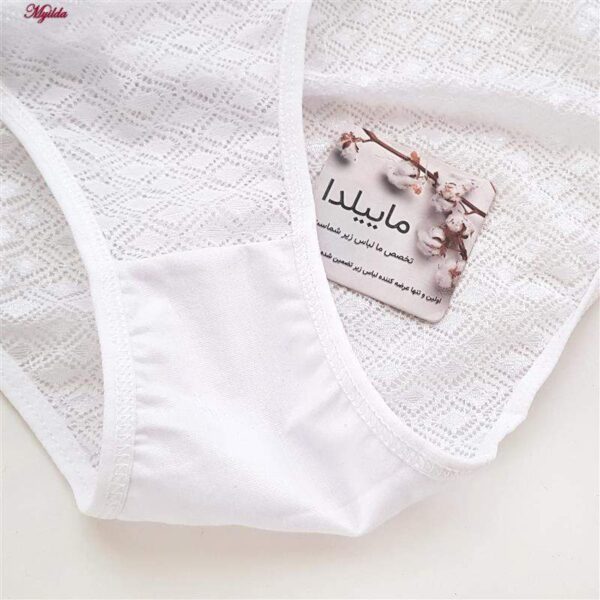 شورت زنانه ماییلدا مدل گیپوری کد 4249 رنگ سفید