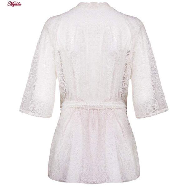 روبدوشامبر زنانه مدل 4307-81002 رنگ سفید