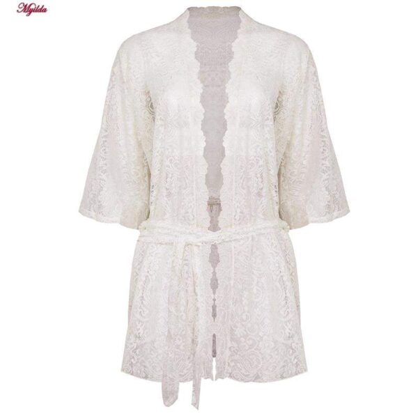 روبدوشامبر زنانه مدل 4307-81002 رنگ سفید