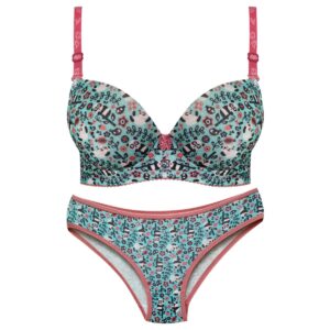 ست شورت و سوتین زنانه لنا مدل پوش آپ فنر دار کد 4378-6