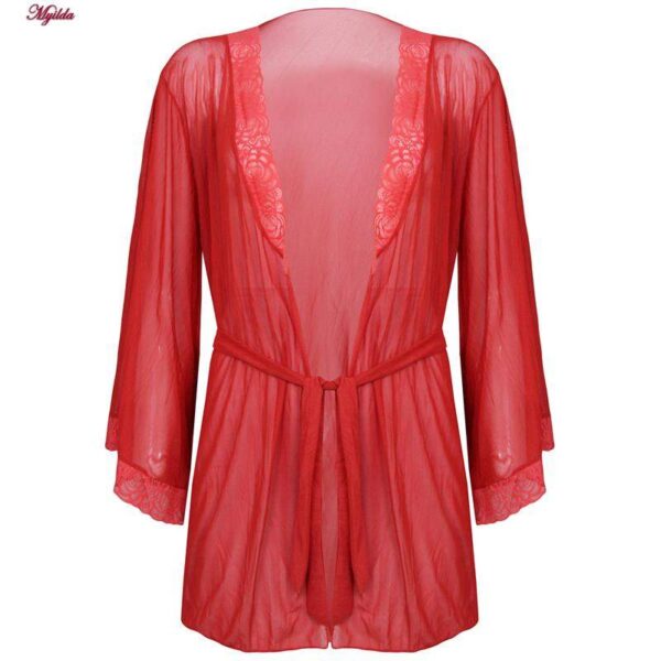 روبدوشامبر زنانه مدل گیپوری کد 4304-81008 رنگ قرمز