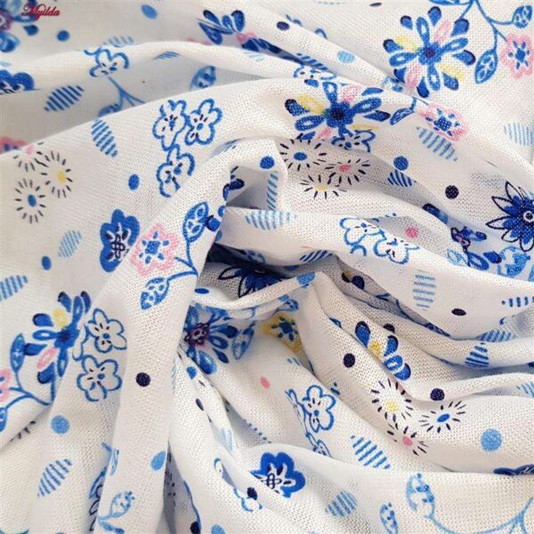 لباس خواب زنانه مدل دکمه دار کد 4380 رنگ آبی