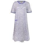 لباس خواب زنانه مدل دکمه دار کد 4379 رنگ آبی