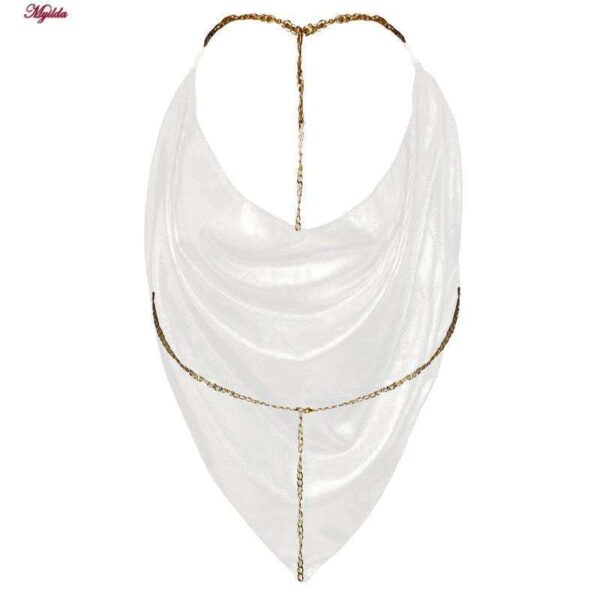 لباس خواب زنانه ماییلدا مدل زنجیر پوست ماری کد 3684-440-G رنگ طلایی