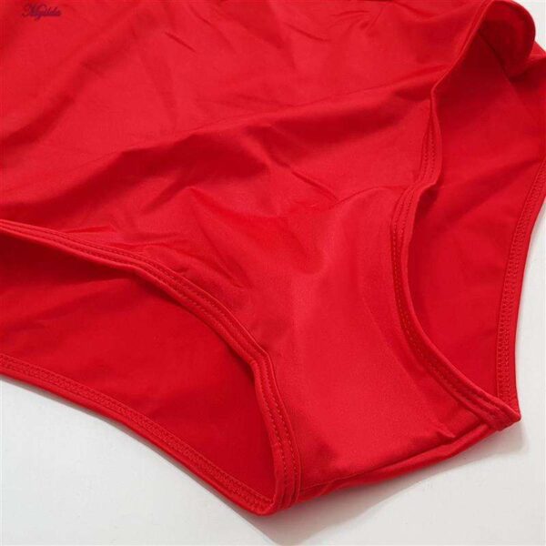 مایو زنانه ماییلدا مدل پددار یک تکه توری کد 4229-705 رنگ قرمز