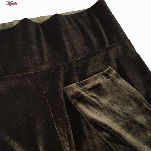 لگینگ زنانه مدل کمر پهن مخمل کد 4383-4