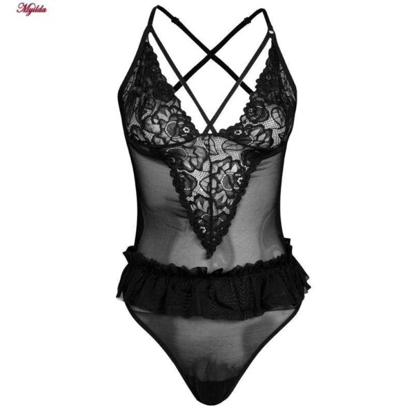 لباس خواب زنانه ماییلدا کد 4419-412 به همراه جوراب رنگ مشکی