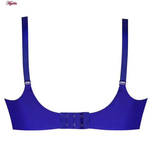 سوتین زنانه پانیذ مدل فنردار گیپوری کد 44400 رنگ آبی کاربنی