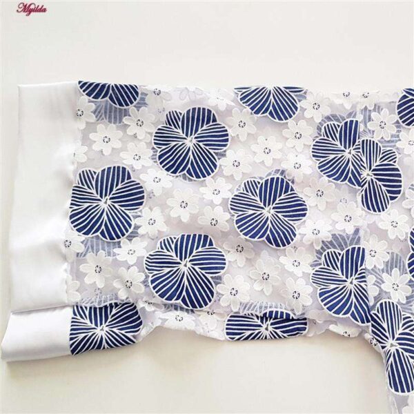 روبدوشامبر زنانه ماییلدا مدل گیپوری گلدار کد 4313 رنگ سرمه ای