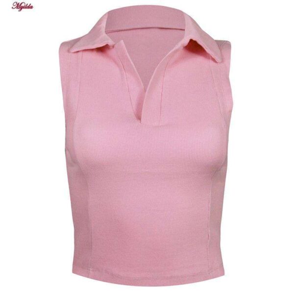 کراپ‌تاپ زنانه ماییلدا مدل 4441-5293 رنگ صورتی