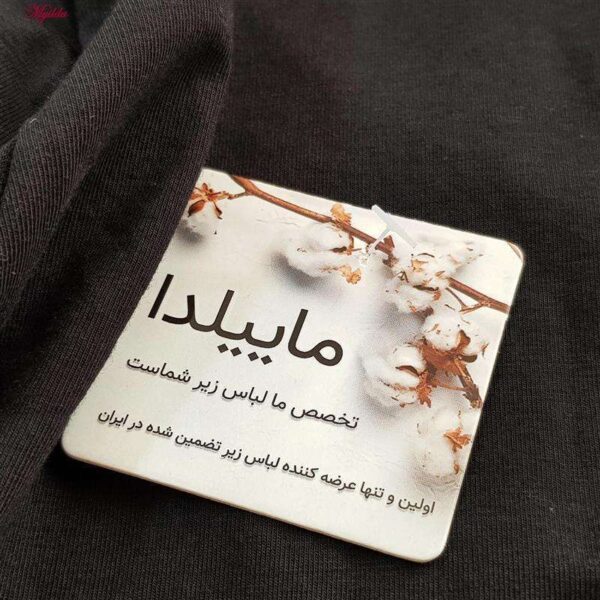 کراپ‌تاپ آستین بلند زنانه ماییلدا مدل 4423-437 رنگ مشکی