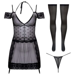 لباس خواب زنانه ماییلدا مدل 4414-1050 به همراه جوراب رنگ مشکی