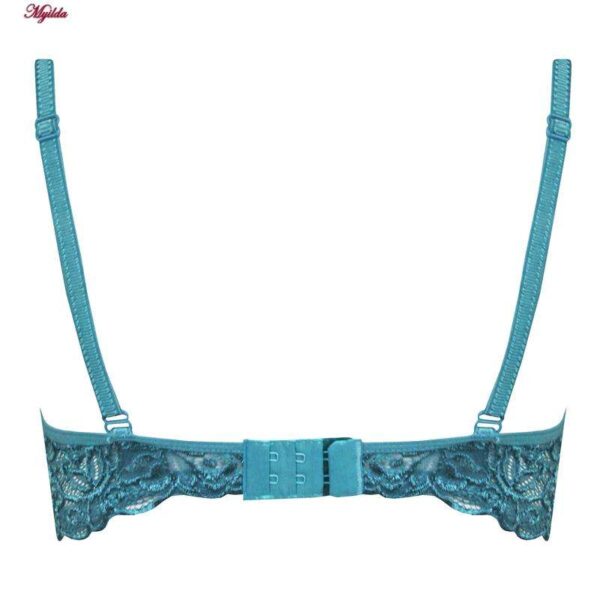 سوتین زنانه ایزابلا مدل پولکی هارنس فنردار کد 4459-09 رنگ آبی فیروزه ای