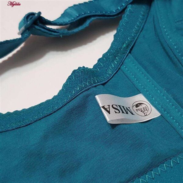 ست شورت و سوتین زنانه میسا مدل بدون فنر کد 4421 رنگ آبی