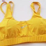 نیم تنه ورزشی زنانه مدل پد دار بدون فنر کد 4521-290P رنگ زرد