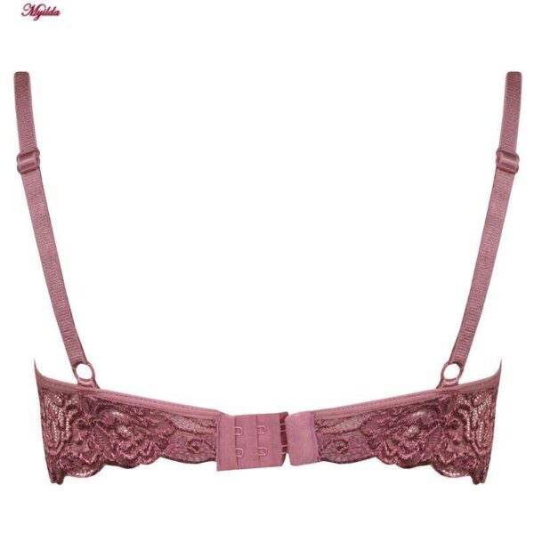 سوتین زنانه ایزابلا مدل پولکی هارنس فنردار کد 4459-01 رنگ کالباسی