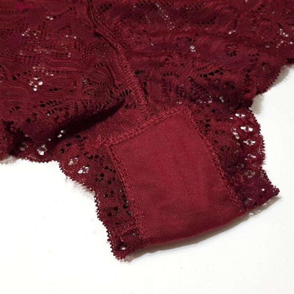 شورت زنانه ماییلدا مدل گیپوری کد 4463 رنگ زرشکی