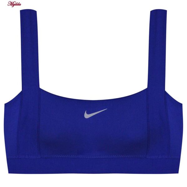 نیم تنه ورزشی زنانه مدل پد دار بدون فنر کد 4519-330P رنگ آبی