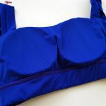 نیم تنه ورزشی زنانه مدل پد دار بدون فنر کد 4519-330P رنگ آبی