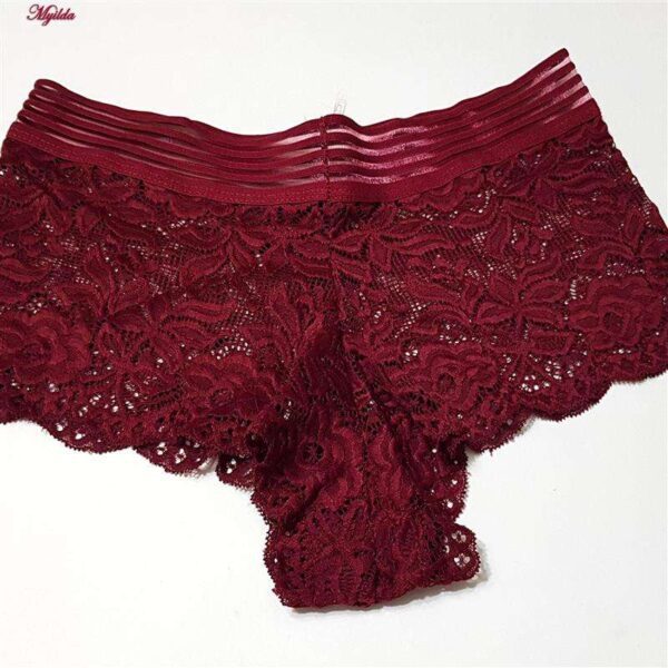 شورت زنانه ماییلدا مدل گیپوری کد 4463 رنگ زرشکی