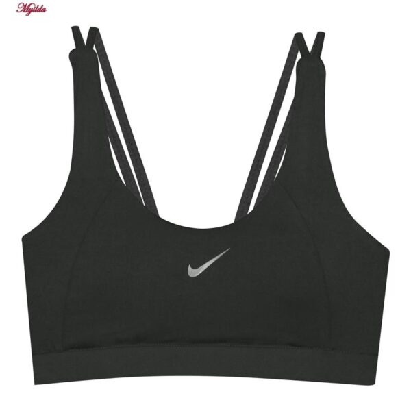 نیم تنه ورزشی زنانه مدل پد دار بدون فنر کد 4521-290P رنگ خاکستری تیره