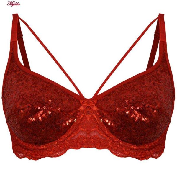 سوتین زنانه ایزابلا مدل پولکی هارنس فنردار کد 4459-08 رنگ قرمز سوتین زنانه ایزابلا مدل پولکی هارنس فنردار کد 4459-08 رنگ قرمز