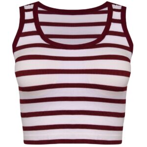 نیم تنه ورزشی زنانه ماییلدا مدل پددار بدون فنر کد 4481 رنگ زرشکی