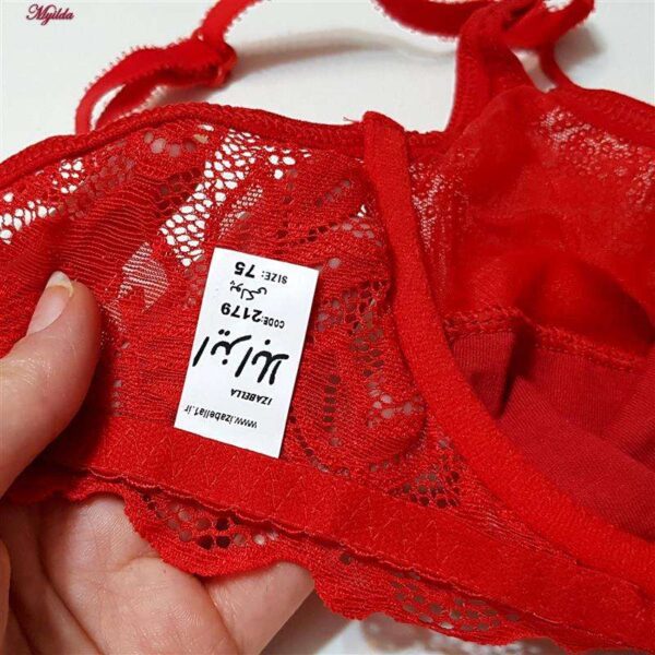 سوتین زنانه ایزابلا مدل پولکی هارنس فنردار کد 4459-08 رنگ قرمز سوتین زنانه ایزابلا مدل پولکی هارنس فنردار کد 4459-08 رنگ قرمز