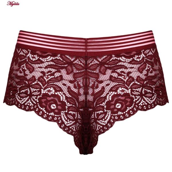 شورت زنانه ماییلدا مدل گیپوری کد 4463 رنگ زرشکی