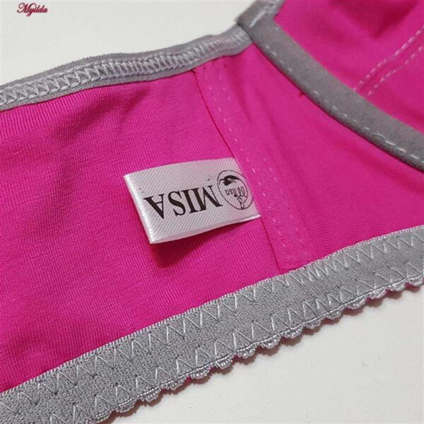 ست شورت و سوتین زنانه میسا مدل فنردار کد 4389 رنگ صورتی