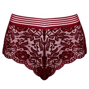 شورت زنانه ماییلدا مدل گیپوری کد 4463 رنگ زرشکی