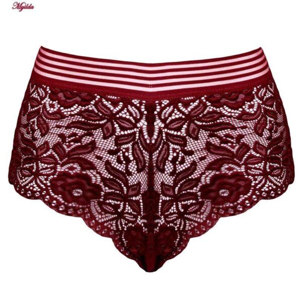 شورت زنانه ماییلدا مدل گیپوری کد 4463 رنگ زرشکی