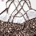 مایو زنانه فیتن فرخ زادی مدل پلنگی شلوارکی کد 4518-282