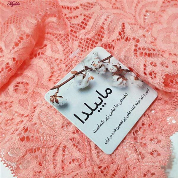 شورت زنانه ماییلدا مدل گیپوری کد 4463 رنگ گلبهی