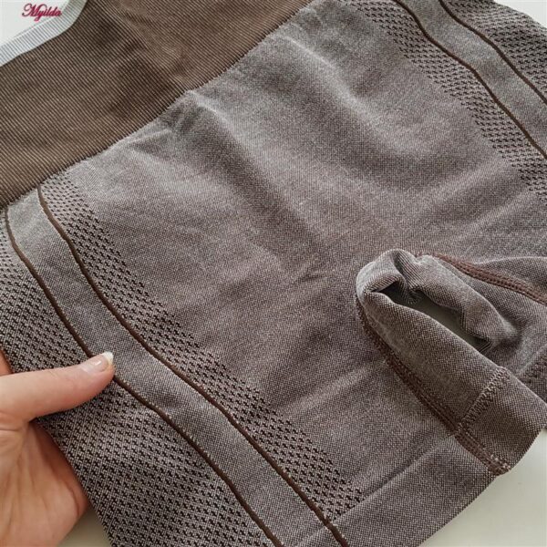 ست نیم تنه و شلوارک ورزشی زنانه ماییلدا مدل بدون فنر پددار کد 4486 رنگ قهوه ای