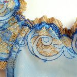 ست شورت و سوتین زنانه پدلی مدل فنردار گیپوری کد 4454-1075 رنگ آبی آسمانی