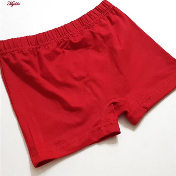 شورت پسرانه کوزا مدل پادار پنبه ای کد 4595 رنگ قرمز