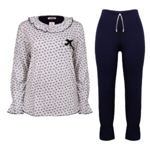 ست بلوز آستین بلند و شلوار زنانه کوزا مدل 9155 رنگ سفید