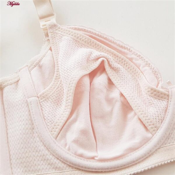 سوتین شیردهی مدل فنردار کد 4504 رنگ صورتی